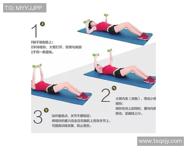哑铃飞鸟与哑铃卧推的完美结合打造强健胸肌与优雅线条
